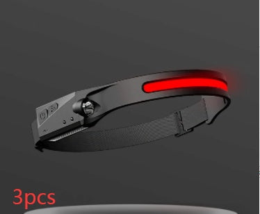 cob led induction headlamp usb rechargeable