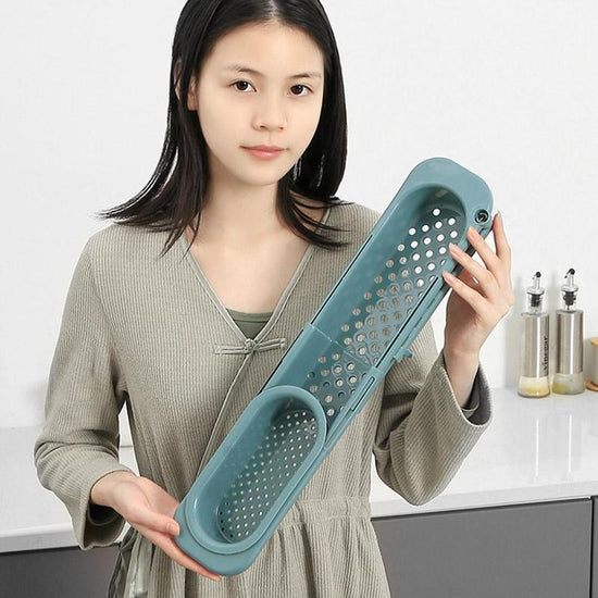 telescopic sink rack organizer adjustable design