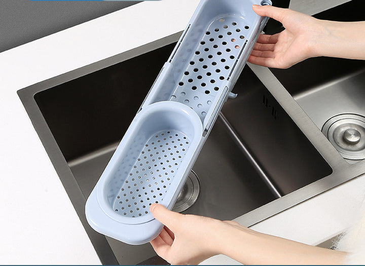 telescopic sink rack organizer adjustable design