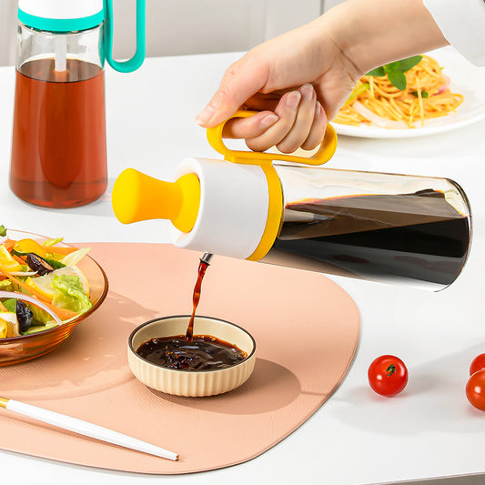 2 in 1 oil dispenser with silicone brush