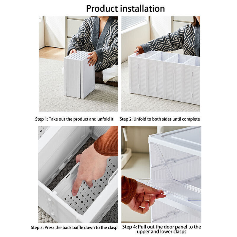 6 tier shoe storage box stackable design