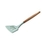 silicone kitchenware set with wooden handle
