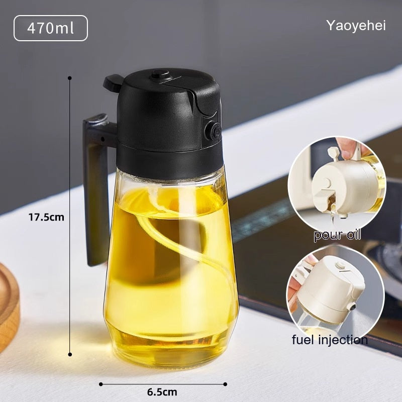 olive oil sprayer dispenser 470ml glass bottle