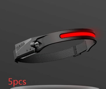 cob led induction headlamp usb rechargeable