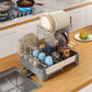 multi-function dish rack kitchen organizer