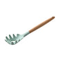 silicone kitchenware set with wooden handle