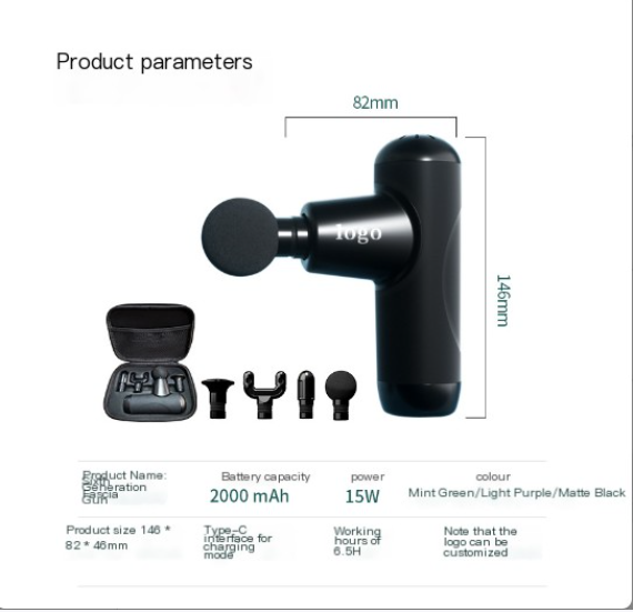 Portable Mini Muscle Massage Gun - Smart &amp; Silent