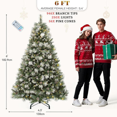 Transform Your Space with the YITAHOME 4.5/6/7.5/9 FT Artificial Christmas Tree Featuring Warm-White Lights and Realistic PVC Tips for Ultimate Holiday Cheer