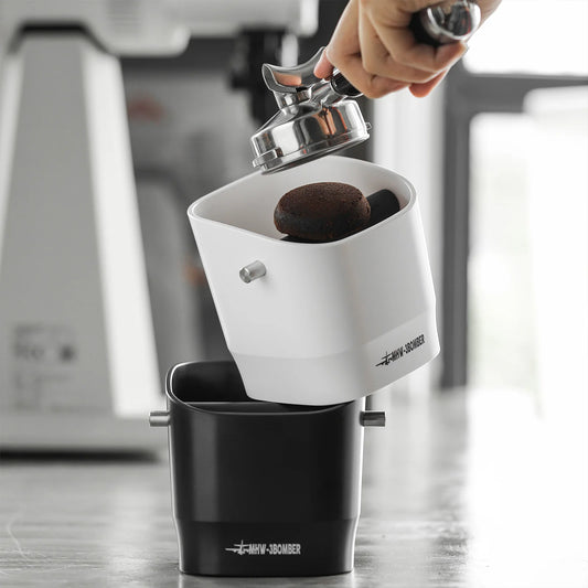 1.2L Square Coffee Knock Box Anti-slip Pads Knock Box With Removable Knock Bar professional Home Barista Accessories
