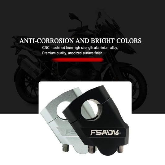 1 Pair Motorcycle Universal Handlebar Riser Bar Mount Handle Clamp Universal 28mm 1 1/8" 22mm 7/8" For Honda BMW YAMAHA Suzuki