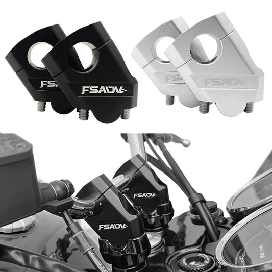 1 Pair Motorcycle Universal Handlebar Riser Bar Mount Handle Clamp Universal 28mm 1 1/8" 22mm 7/8" For Honda BMW YAMAHA Suzuki
