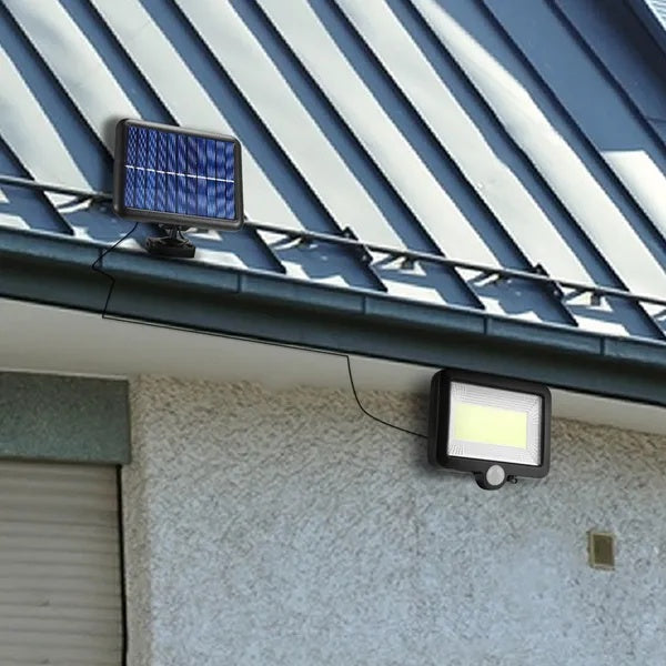 solar powered motion sensor wall light outdoor