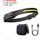 cob led induction headlamp usb rechargeable